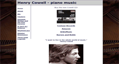 Desktop Screenshot of cowellpiano.com
